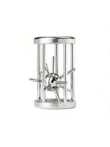 Classic Golden Cage Puzzle, Brain Teaser, IQ Lock. Suitable For Office Stress Relief, Great Gift Item - Multicolor - View 6