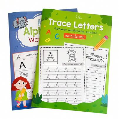 26 Letters Tracing Workbook Handwritting Practice Alphabet Book , Preschool Trace Letters Learning Activity Books, Trace ABC Homework Workbook For Kids, Letter Tracing & Coloring Activities Book, Homeschool Teaching Supplies, English Learning Materials For Kids