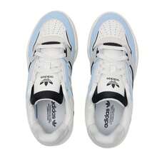 Adidas DROP STEP LOW 2.0 W Low-Top Sneakers, Comfortable Casual Lace-Up Athletic Shoes, 3.5cm Thick Sole, Daily Commute & Leisure - Light Blue/No. 1 Black/Light White - View 4