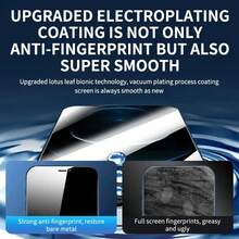 XINHONGYU Bộ 2 miếng dán màn hình cường lực chống nhìn trộm, độ cứng 9H, bảo vệ cạnh được nâng cấp, chống trầy xước, chống bám vân tay, dễ dàng lắp đặt, không bọt khí. Phù hợp với 17 Pro Max/17 Air/16 Pro Max/16 Plus/16/15 Pro. Quà tặng mùa xuân, quà sinh nhật. - 2 cái - Xem 3