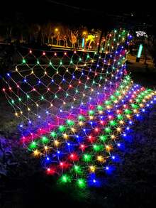 1pc 96/192 LED Solar Net Lights, 8 Modes 24V Solar Powered Outdoor Lantern, Perfect For Outdoor Decor, Suitable For Yard, Garden, Roof, Wall, Bushes, Holidays, Wedding Decoration - Star - View 13
