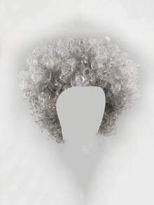 1件万圣节/圣诞节服装道具，小丑假发爆炸头套 - 彩色 - 查看 9