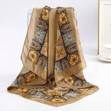 4pcs Satin Square Headscarves - 27.5 Inch Satin Headwraps For Women - Multicolor - View 5