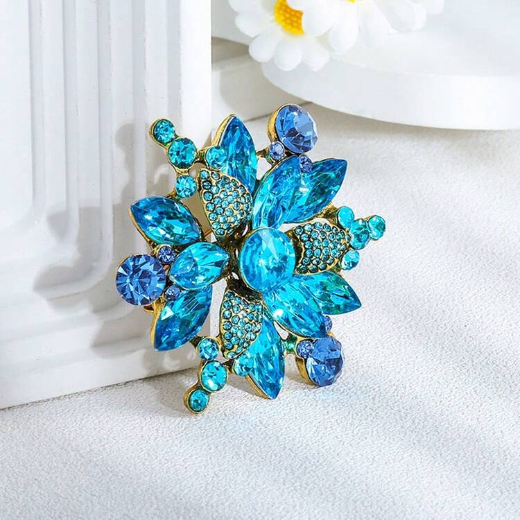 1枚优雅锌合金胸针，适合女性在婚礼、宴会和派对上佩戴 - XD825020 - 查看 6