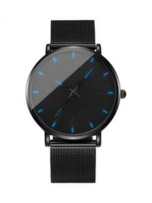 BERGCOZ Men's Casual Fashion Quartz Round Watch, Suitable For Daily Wear, Birthday Gift, Party, Holiday Gathering, Also An Ideal Gift For Yourself Or Friends. No Packaging Included. - V137 - View 8