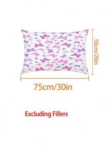 2/3件套优质柔软蝴蝶印花床单套装 - 深口袋床笠和枕套，可爱防滑床垫保护套，适合儿童、青少年、成人、男孩和女孩，卧室适用 - 彩色 - 查看 6