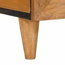 CROISSANCE Table basse Marron Clair 80 x 54 x 40 cm Bois d'acacia massif - Tabac - Voir 9
