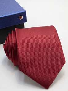 1pc Striped Handmade Unisex Necktie, Suitable For Business, Casual, Party, Gift, Daily And Streetwear - Multicolor - View 19