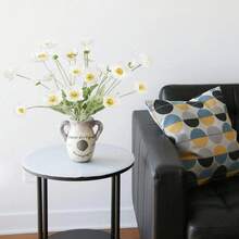 1/6 支 59厘米逼真罂粟花，每枝4朵，简约现代风格，可弯曲且不褪色 - 适用于DIY花墙、场景装饰、花瓶插花、婚礼、派对、客厅、卧室、厨房、花园、户外、生日、毕业礼物等场合的桌面装饰 - 白色 - 查看 4