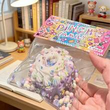 1/5pcs Slow Rebound Cake Squeeze Toy To Relieve Anxiety And Improve Focus, Suitable As Birthday Gift, Party Favor, Holiday Gift, Sock Stuffer, Prank Game, Etc. - Multicolor - View 3