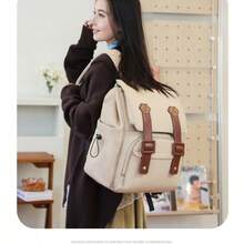 Mochila de gran capacidad con compartimento aislado para botellas, mochila práctica para maternidad (mujer) - Multicolor - Ver 3