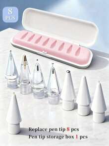 Apple Pencil Pro 替换笔尖，兼容 Apple 第二代/第一代 USB-C 和 Crayon 数位笔，精准操控，静音耐用，笔尖附带笔尖保护盖。 - 彩色 - 查看 26