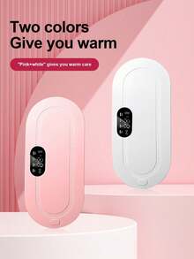 Electric Heating Pad, Portable Cordless Menstrual Heating Pad, With Multiple Adjustable Modes, Heating Abdominal Wrap, Electric Hot Compress Belt Gift, Suitable For Women And Girls To Use, As A Gift For Family Members, White And Pink - Multicolor - View 5