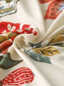 1/4pcs Printed Elastic Chair Cover, Polyester Fiber Chair Cover, Hotel Home Chair Cover - Apricot - View 6