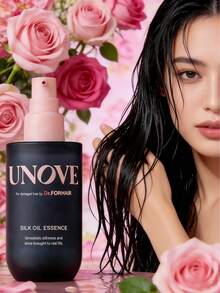 Unove 丝滑修护护发油（淡雅花香）70毫升/2.4液盎司。深层修护受损发质，填补毛鳞片损伤，改善干枯分叉，提升秀发光泽和柔软度。质地轻盈不油腻，持久散发清新花果麝香。女士护发油。 - 護髮精油 (柔暖花香) - 查看 3