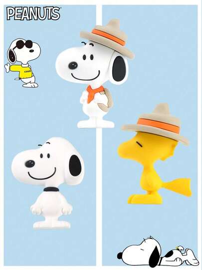  1/2PCS Peanuts Officially Licensed 3D Foam Fridge Magnet And 's Little Yellow Bird Cute Collectible Character Design Magnet For Refrigerator Locker Office Home Decoration Household Accessories Perfect Gift For Fans Collectors Birthday Party Surprise