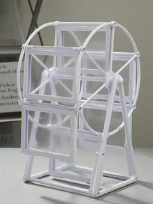 Rotating Ferris Wheel Photo Frame - 5-Inch Frame - Exquisite Living Room, Bedroom, Desk Decor - Alentine's Day Gifts For Her, Birthday Presents For Girlfriend, Mom, Wife | Christmas, Anniversary, Mother's Day, Wedding, Housewarming | Creative Tabletop Display, Travel Souvenir Showcase, Vacation Memory Keepsake, Family Holiday Moments, Dorm Room Aesthetic, Home Office Accent | Abs Plastic, 360° Spin, Multi-Picture Display, Compact & Modern(The Product Needs To Be Assembled By Oneself) - Multicolor - View 6