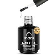 Beetles Gel Nail Glue, 9 In 1 UV Nail Glue For Acrylic Nail Tips, Super Strong Brush On Formula, Base Coat Gel, Ideal Gift For Women, UV LED Light Required - 1PC 15ML Nail Glue - 查看 1
