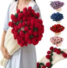 1 Rose Bouquet Blanket, Multifunctional Throw Blanket For All Seasons, Blanket For A Nap In The Office, Gift For A Girlfriend, Christmas Gift, Birthday Gift - 紅色 - 查看 4