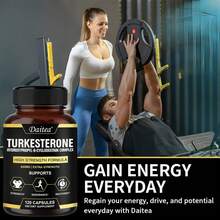 Bunkell Turkesterone Capsules Dietary Supplement - 840 Mg Per Serving - High Strength Formula For Men - 120 Capsules - 1 Bottle - View 5