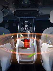 Car Air Freshener Diffuser, Smart Car Air Freshener, Car Diffuser Air Freshener With Three Adjustable Modes, With 3pcs Essential Oil, Car Fresheners Long Lasting, Car Accessories - A - View 3