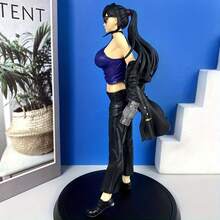 高品质动漫人物收藏雕像，配有锤子 - 紫色头发，黑色服装和眼镜，是动漫迷理想的圣诞节和生日礼物。 - 彩色 - 查看 7