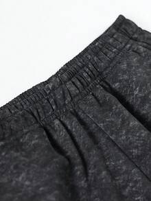 1pc Tween Girl Minimalist Fashion Versatile Casual Cargo Shorts - Black - View 6