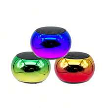 Mini Portable Bluetooth Speaker, Mini Version, Fluorescent Gradient, USB Rechargeable, With Lanyard - View 6