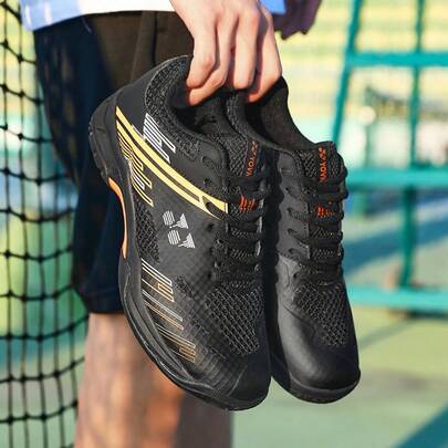 Men's Badminton Shoes, Indoor And Outdoor Professional Badminton Shoes, With Arch Fit And Support. Suitable For Sports Shoes On Most Courts, Suitable For Men's And Women's Squash Sports Shoes