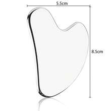 Advanced Stainless Steel Scraping Facial Tool - Scraping Plate Finger Scraping Tablet Heart Shaped Facial Scraping Tightening And Lifting Metal Massage Plate Tool, Suitable For Face And Body - A - View 3