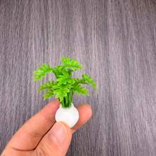 22 estilos de plantas en maceta decorativas en miniatura para casa de muñecas, plantas verdes realistas a escala 1:12 1:6 para casa de muñecas, suculentas, camas de flores, jarrones, accesorios decorativos para cocina, dormitorio, sala de estar, baño y jardín de la casa de muñecas - Multicolor - Ver 15
