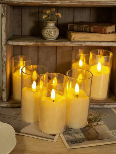 12个LED子弹头蜡烛灯，浪漫生日求婚装饰，创意烛光氛围灯