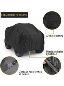 Cubierta impermeable para ATV, cubierta cuádruple, resistente al agua, para todo tipo de clima, cubierta de 4 ruedas con protección contra el sol, la lluvia y la nieve - A - Ver 2