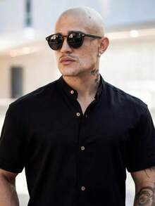 Men Shirts - Black - View 7