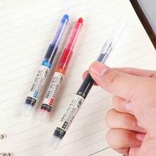 0.5mm 12pcs/Box Fast Drying Straight Liquid Neutral Pen, Smooth And Continuous Ink Writing, Suitable For Business Office Note Taking, Student Problem-Solving - A - View 3