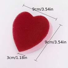 1/6/12/24pcs Heart-Shaped Sponge Cleaning Pads | Durable Polyurethane, Ideal For Kitchen Cleaning, Dishwashing, And Sink Wiping - Pink - View 13