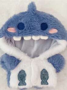 Shark Costume Jacket Suitable For 20cm Products, Jacket Only, Doll Not Included - Navy Blue - View 9