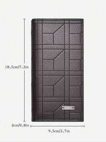 SHABILI New Large Capacity Multi-Card Slot Wallet, Functional Long Wallet For Men Wallet Purse Wallet Travel Essential Summer For Women Cute Wallet Checkered - Coffee Brown - View 4