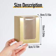 10 hộp quà trưng bày trong suốt kích thước 8x8x10cm, thích hợp đựng cốc thủy tinh/nến/tượng nhỏ, hộp quà tặng và bao bì sản phẩm bán lẻ 9oz. - Chậu hoa treo cửa sổ - 8x8x10cm - Xem 10