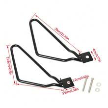 1 Pair Motorcycle Saddle Bag Mount Bracket Bars Universal Pannier Holder Rack B - A - View 6