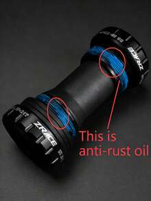 1个ZRACE黑色铝合金CNC加工24mm自行车中轴，适用于BB51/BB52/BB70/BB83 - 黑色 - 查看 4