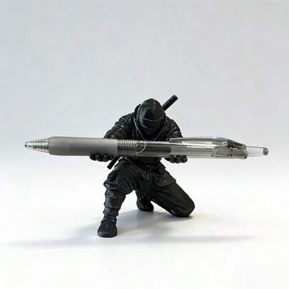 1件创意3D打印动漫人物桌面摆件，多功能装饰品，笔筒（不含笔）