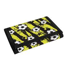 足球图案三折钱包，理想的礼物之选 - 彩色 - 查看 6