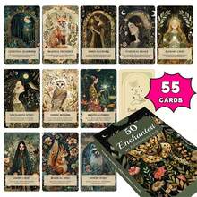 55pcs Magic Forest Positive Energy Cards, Healing Energy Tarot Cards, Daily Spiritual Guidance Tool - View 2