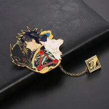 Jujutsu Kaisen 1件五条、悠仁、惠、宿傩、夏油、七海、峠呼世子卡通人物吊坠胸针金属配饰,服装装饰,情侣装,包包装饰,生日礼物,情侣/闺蜜礼物,旅行纪念品,毕业礼物,派对礼物,万圣节礼物,节日礼物,动漫情侣装饰,情人节礼物 - 多色 - 查看 17