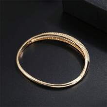 1 chiếc vòng tay nữ thời trang đính đá Zirconia đa năng, thích hợp đeo hàng ngày, dự tiệc, du lịch, tiệc chiêu đãi, lễ hội, làm trang sức. - vòng đeo tay - Xem 8