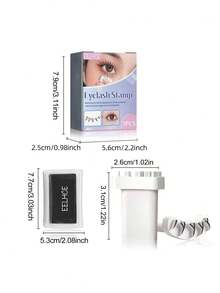 1pc/Set Silicone Eyelash Stamp, Eye Makeup Tool, Makeup Template, Eyelash Template, Women Makeup Tool, Stamp, Eyelash Makeup Tool, Eyelash Tool, Eyelash Stamp, Eyelash Guide Tool - Multicolor - View 10