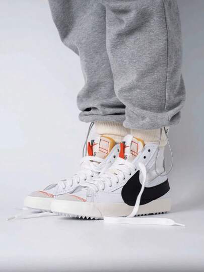  Nike Blazer Classic Retro Casual Versatile Mid-Top Skateboarding Shoes, Men DD3111-100