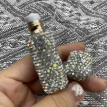 Rhinestone Roll-On Bottle Essential Oil Bottle, Light-Proof Roller Bottle Perfume Sample Empty Bottle, Portable Travel Refill Small Bottle - View 12