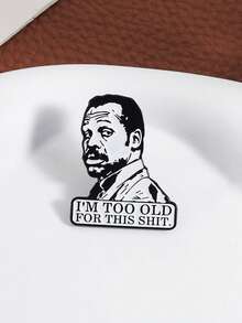 1PC Funny Meme Enamel Pin - Classic TV Character Brooch For Backpacks, Jackets & Gifting - Multicolor - View 3